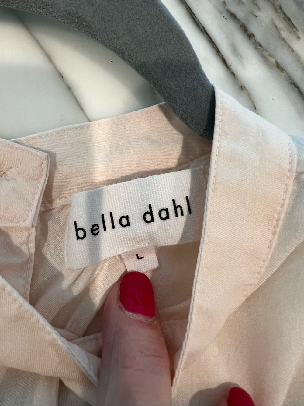 Bella Dahl Pale Blush Button-Up Shirt